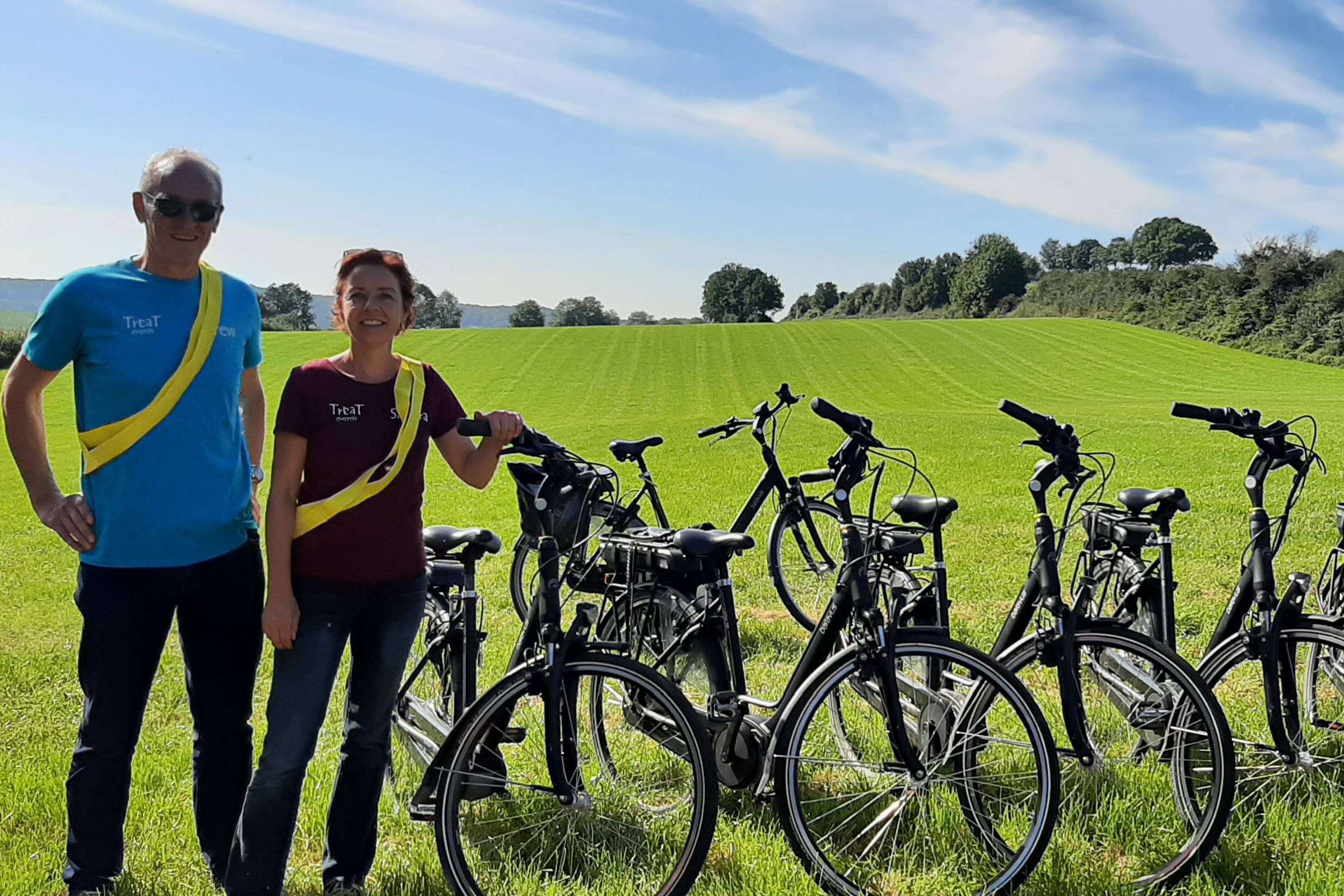 Teamuitje fietstocht Zuid-Limburg